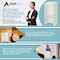 Adiroffice Wood Floor Standing Desk Podium Lectern with Shelf, White Finish Wood ADI661-01-WHI-MK - alternate 5